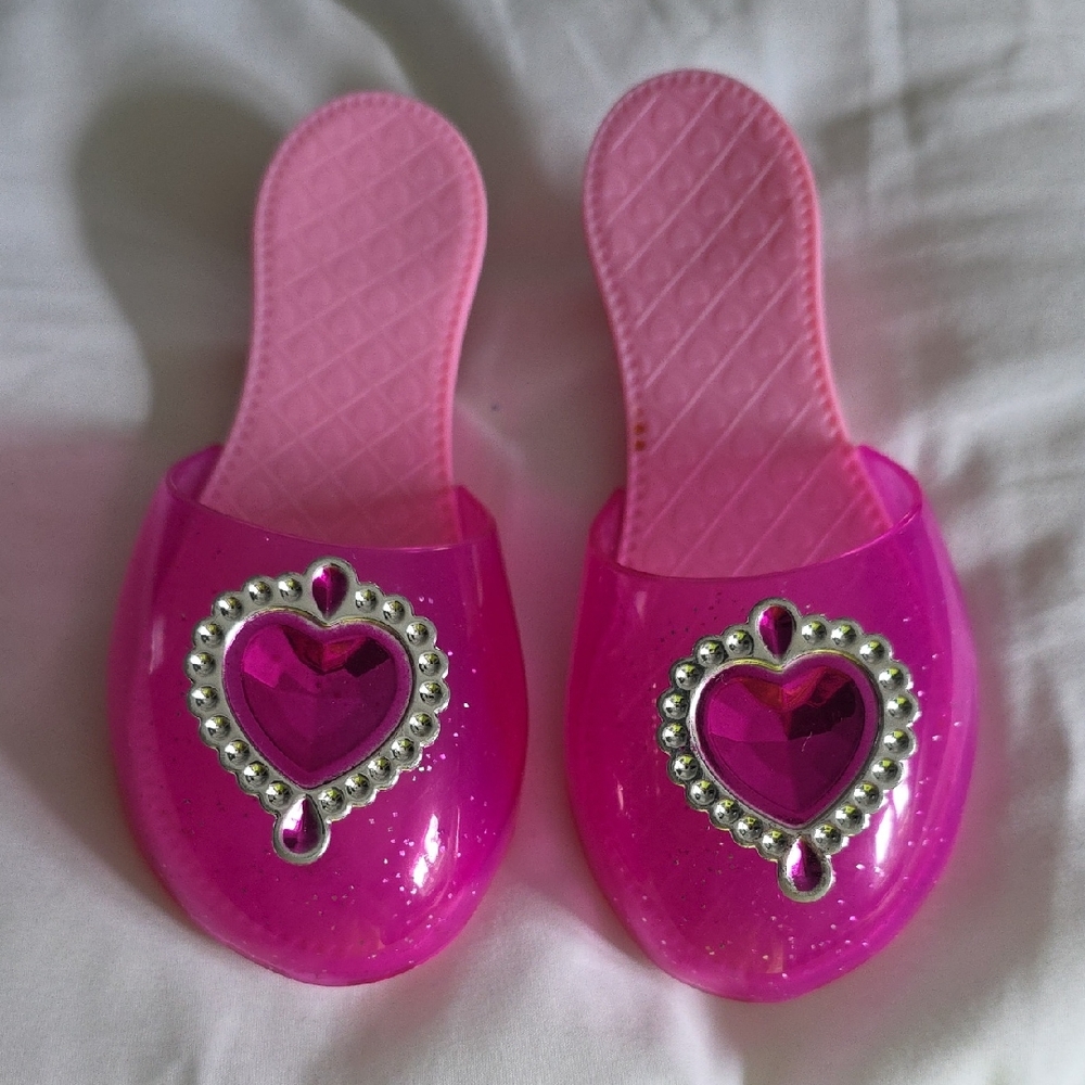 Pink Heart Kids Dress Shoes